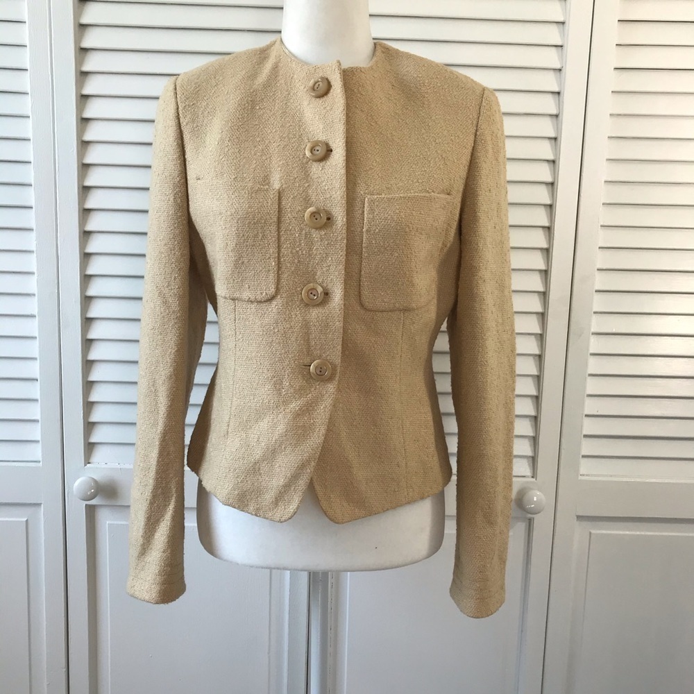 New CARLISLE Yellow Blazer Size 8